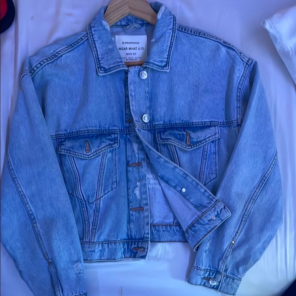 Stradivarius Light Blue Jean Jacket